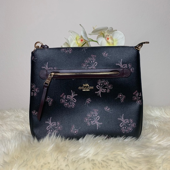 Coach Bags Coach Mae File Crossbody With Ribbon Bouquet Print